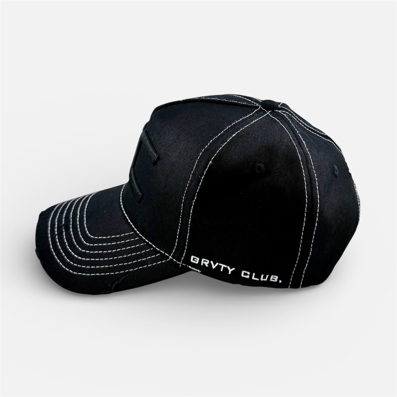 BLACK GC BASEBALL CAP - GRVTY CLUB.
