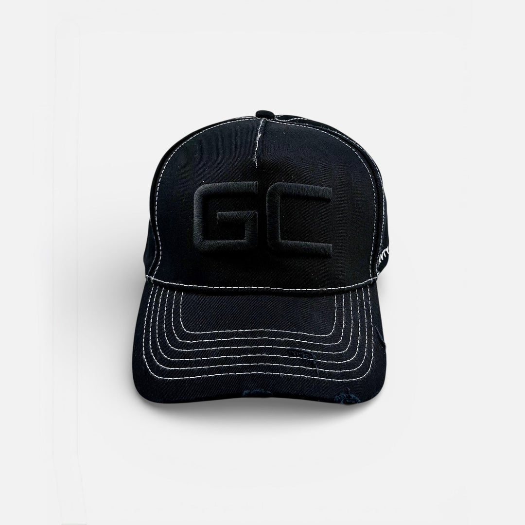 BLACK GC BASEBALL CAP - GRVTY CLUB.